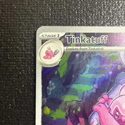 Pokemon TCG Tinkatuff Scarlet & Violet Paldea Evolved Holo Card 217/193 Full Art - Image 3
