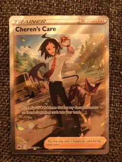 POKEMON Cherens’s Care GG58/GG70 SWSH Crown Zenith Full Art Trainer Pack Fresh - Image 1