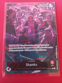 One Piece TCG Shanks OP09-001 Leader Alt Art One Piece 2nd Anniversary English - Image 1