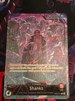 One Piece TCG Shanks OP09-001 Leader Alt Art One Piece 2nd Anniversary English - Image 4