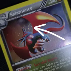LOOKING SWIRL 🌀💫 Salamence Dragon Vault 8/20 Cosmos Holo Nintendo Pokemon Card - Image 1