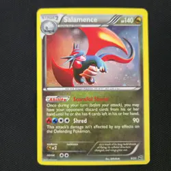 LOOKING SWIRL 🌀💫 Salamence Dragon Vault 8/20 Cosmos Holo Nintendo Pokemon Card - Image 3
