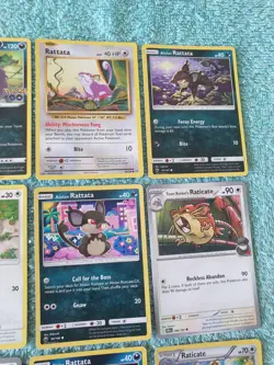RATTATA & RATICATE BUNDLE OF POKEMON CARDS - Image 3