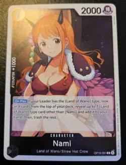 Nami OP16-091 Foil Rare The Time Of Battle One Piece Card Game - Image 1