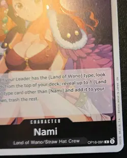 Nami OP16-091 Foil Rare The Time Of Battle One Piece Card Game - Image 5