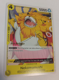 Nekomamushi OP06-110 UC One Piece Card Game English Pre-Release NM - Image 1