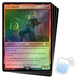 FOIL ZELL DINCHT X4 Final Fantasy FIN Magic MTG MINT CARD - Image 1