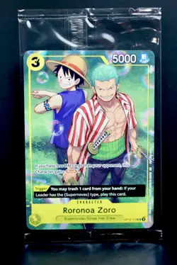SEALED Roronoa Zoro Learn Together Deck Set Sail One Piece Promo Cards OP10-113 - Image 1