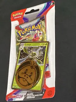 Pokemon Scarlet & Violet Booster Pack with Spidops Promo Card Sealed - Image 2