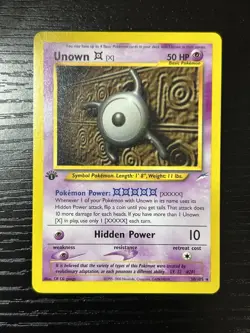Pokemon Card - Unown X Neo Destiny 30/105 1st Edition Rare - Light Play + - Image 3