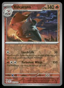 Volcarona 025/191 Reverse Holo Surging Sparks Pokemon TCG trading card - Image 1