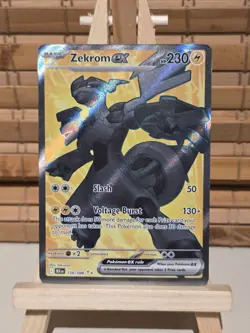 Pokemon Zekrom EX TCG Card Black Bolt SV 158/086 NM - Image 1