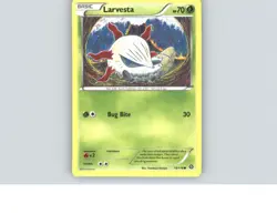 Larvesta 14/114 Common Steam Siege Pokemon Near Mint - Image 1