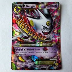 Pokemon TCG M Gengar EX XY166 XY Black Star Promo Holo Full Art Mega - Image 1