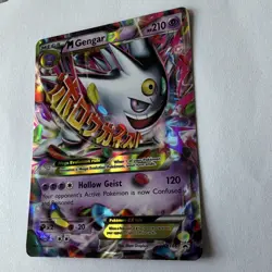 Pokemon TCG M Gengar EX XY166 XY Black Star Promo Holo Full Art Mega - Image 2