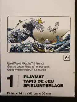 🌊 Pokemon TCG Great Wave Playmat Brand New Pokemon Center Exclusive - Image 1
