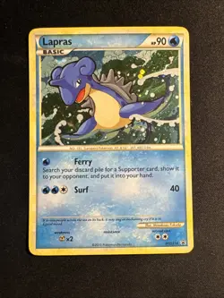 Pokemon tcg Lapras 2010 Holographic Black star Promo HGSS14 light play - NM - Image 1