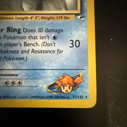 Misty's Poliwrath 31/132 Rare Pokemon Gym Heroes Unlimited NM - Image 3