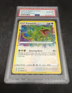 PSA 10 Rayquaza AMAZING RARE 138/185 Vivid Voltage Pokemon - Image 1