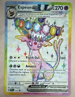 Espeon ex SVP 175 Pokemon Promo Holo Psychic 270 HP Stage 1 English 2025 - Image 1