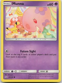 Munna 88/236 Common Unified Minds Pokemon Near Mint - Image 1