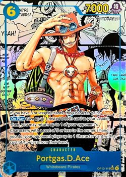 Portgas.D.Ace Manga Rare OP13-119 Carrying On His Will One Piece OP13 - Image 1