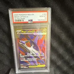 Pokemon TCG Mega Latias ex 163/132 ME01 Ultra Rare Holo EN PSA 10 2025 - Image 1