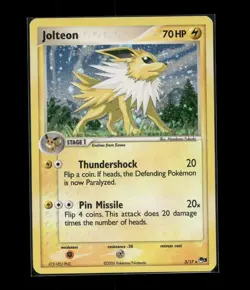 Jolteon 3/17 POP Series Promos 3 WOTC Holo Rare Pokemon Card MP - Image 1