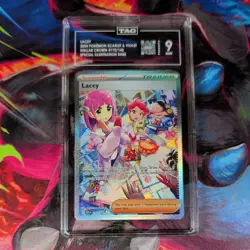 TAG 9 MINT Lacey Stellar Crown Full Art Holo Pokemon Card 172/142 - Image 1