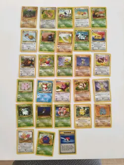 28 Pokemon Jungle Set Common/ Uncommon Cards (Part Complete) - Mixed Condition - Image 1