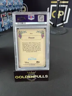 2024 TOPPS CHROME DISNEY FROZEN ONCE UPON A TIME RED REFRACTOR /5 PSA 9 POP 1 - Image 2