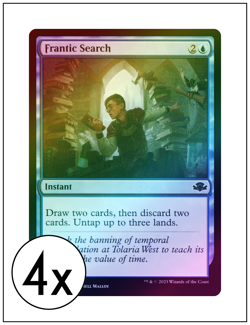 4x Frantic Search, Foil, Magic the Gathering, MTG NM - Image 1