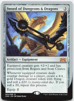 Sword of Dungeons & Dragons 84 NM Unsanctioned Mythic Magic: The Gathering - Image 1