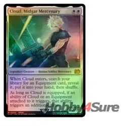 Foil Cloud, Midgar Mercenary M/NM Magic: The Gathering MTG Final Fantasy - Image 1