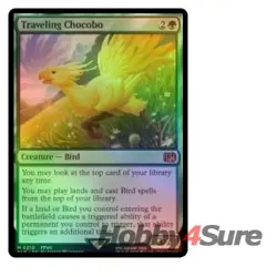 Foil Traveling Chocobo (210) M/NM Magic: The Gathering MTG Final Fantasy - Image 1
