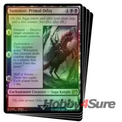 Foil Summon: Primal Odin X4 M/NM Magic: The Gathering MTG Final Fantasy - Image 1