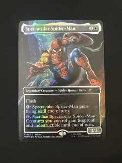 Spectacular Spider-Man (Borderless) - Marvel MTG Media Promos 002 Foil - Image 1