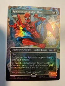 MTG FOIL Spectacular Spider-Man(Prerelease) (Marvel's Spider-Man) Borderless - Image 1