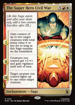 MTG The Super Hero Civil War Marvel Super Heroes 231 NM Rare Ships Now - Image 1
