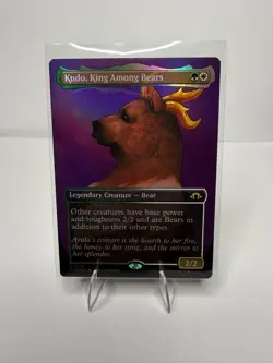 Kudo, King Among Bears (Borderless) 376 Modern Horizons 3 MTG Foil NM - Image 1