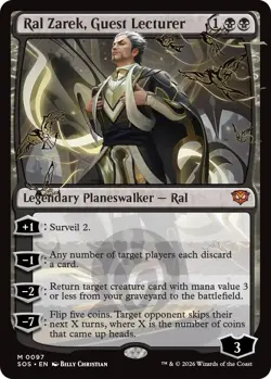Ral Zarek, Guest Lecturer 97 Mythic MTG SOS NM - Image 1
