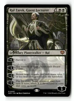 Ral Zarek, Guest Lecturer 97 Mythic MTG SOS NM - Image 2