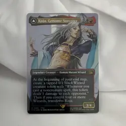MTG Final Fantasy Kuja, Genome Sorcerer / Trance Kuja Transform Borderless Foil - Image 1