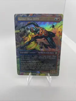 MTG Marvel Spider-Man Spider-Man 2099 #205 Borderless Foil Rare - Image 1