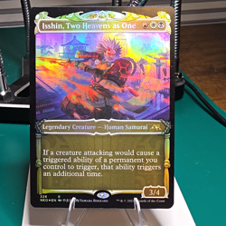 Wizards of the Coast Isshin, Two Heavens as One NEO Foil Showcase Rare 328 - Image 1