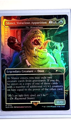 MTG Magic the Gathering Secret Lair Ghostbuster Foil Slimer Voracious Apparition - Image 1