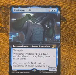Magic: The Gathering Professor Hulk Rare Regular Eng 0338 Marvel 2020 - Image 1