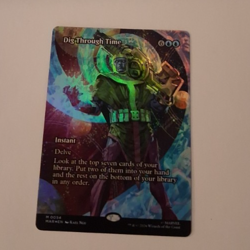 Dig Through Time Comic FOIL NM Marvel Super Heroes MTG MAGIC THE GATHERING - Image 1