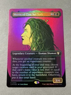 MTG Meren of Clan Nel Toth 0685 Rare Borderless Foil English NM - Image 1
