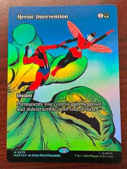 Heroic Intervention (Borderless FOIL) 79 MTG Marvel Universe Eternal-Legal (MAR) - Image 1